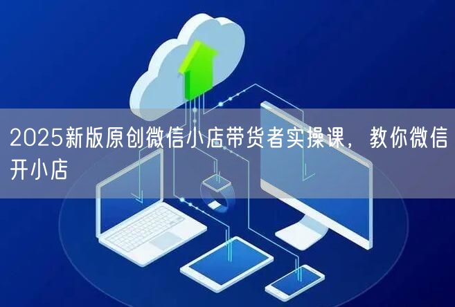2025新版原创微信小店带货者实操课,教你微信开小店