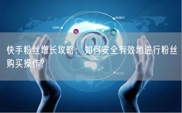 快手粉丝增长攻略：如何安全有效地进行粉丝购买操作?