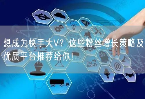 想成为快手大V?这些粉丝增长策略及优质平台推荐给你!