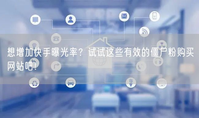 想增加快手曝光率?试试这些有效的僵尸粉购买网站吧!
