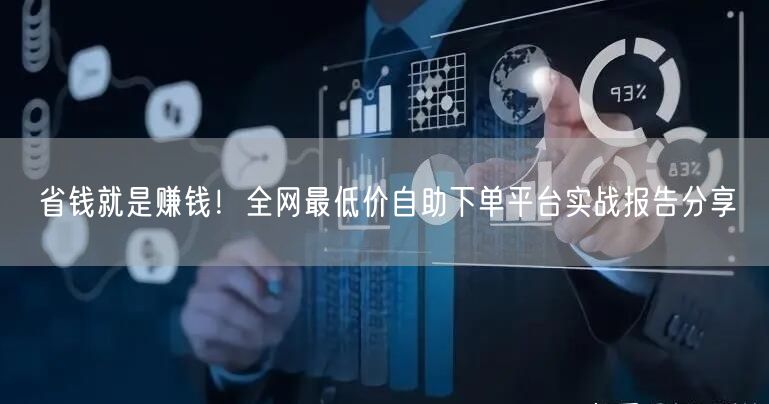 省钱就是赚钱!全网最低价自助下单平台实战报告分享