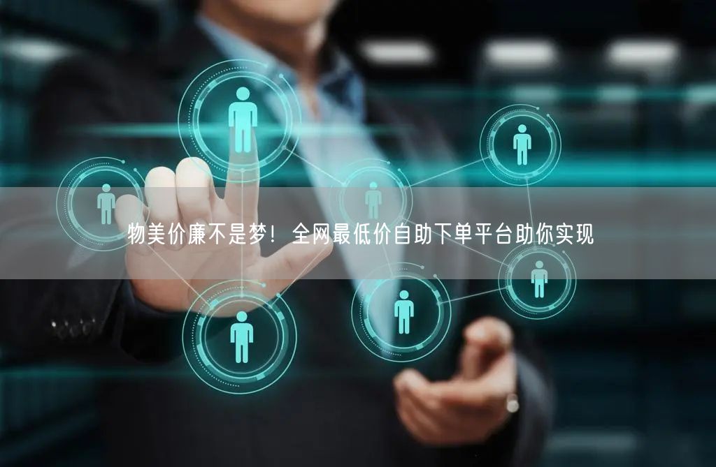 物美价廉不是梦!全网最低价自助下单平台助你实现